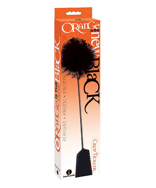 The 9's Orange is the New Black Riding Crop & Tickler