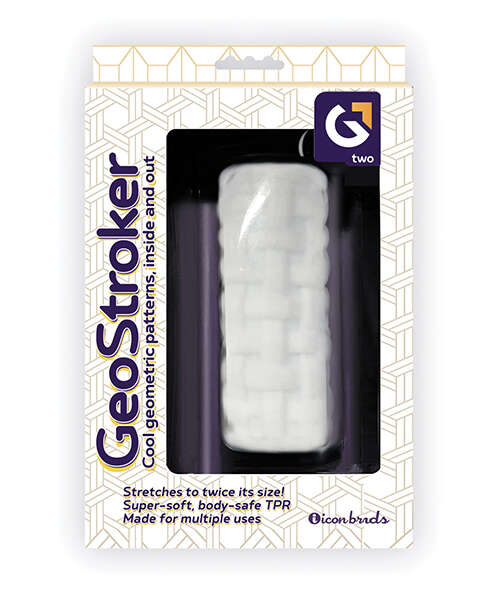 GeoStroker Two 5" Ultra-Soft TPR Stroker - White