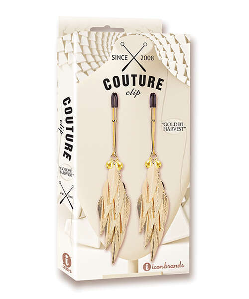 Couture Clips Luxury Nipple Clamps - Golden Harvest