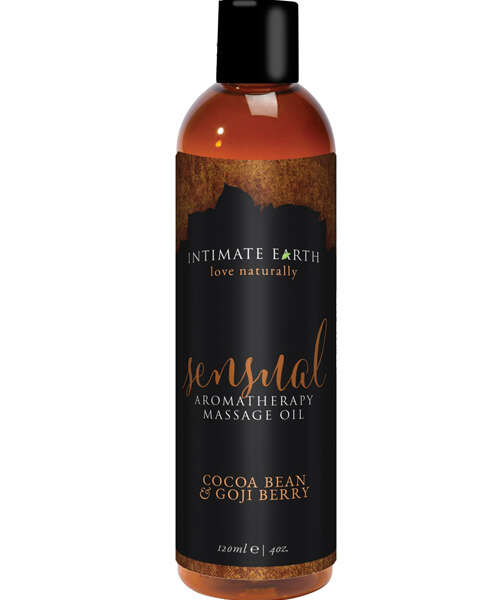 Intimate Earth Sensual Massage Oil - 120 ml Cocoa Bean & Goji Berry