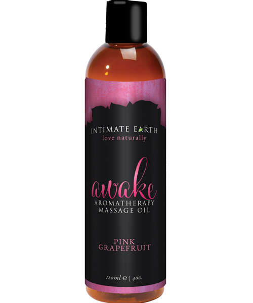 Intimate Earth Awake Massage Oil - 120 ml Pink Grapefruit