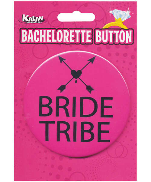 Bachelorette Button - Bride Tribe Pink/Black