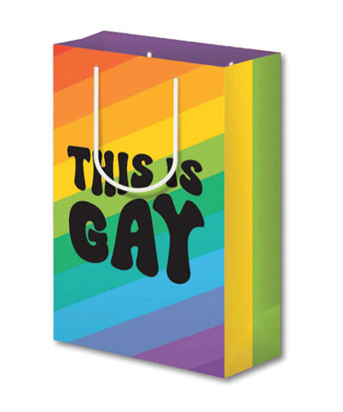 This Is Gay Stripe Gift Bag
