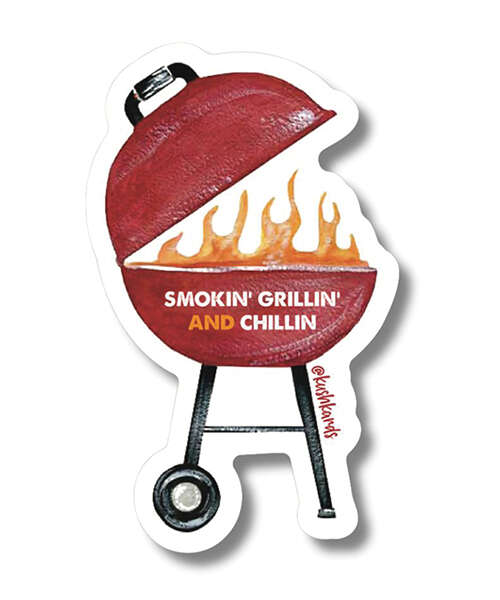 Grillin Chillin Sticker - Pack of 3