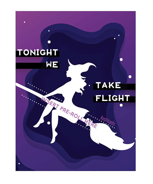 Halloween Take Flight Greeting Card w/Matchbook