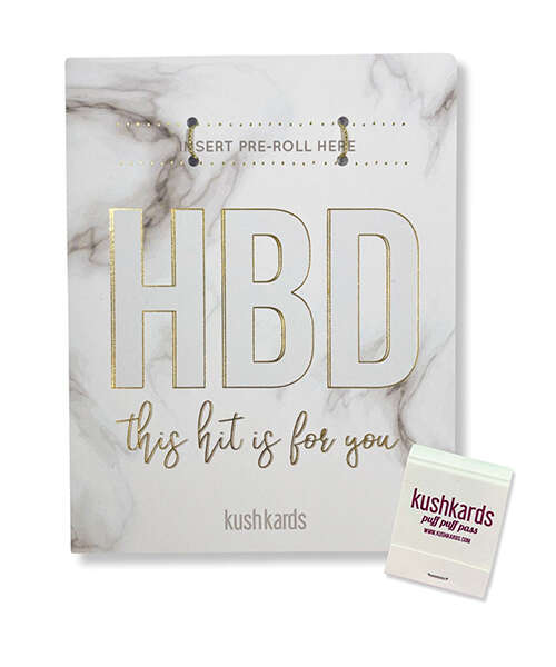 HBD Birthday Greeting Card w/Matchbook