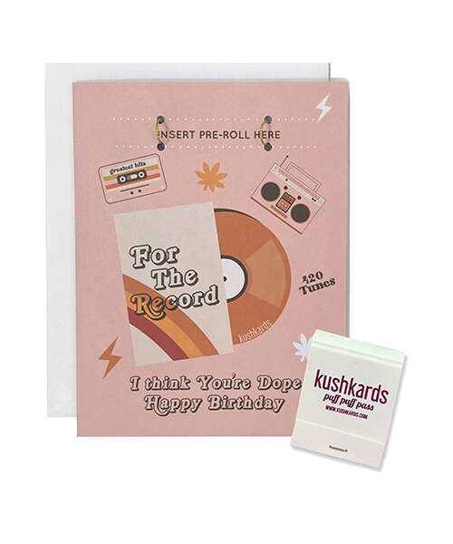 For The Record Greeting Card w/Matchbook