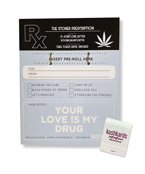 The Stoner Prescription Greeting Card w/Matchbook