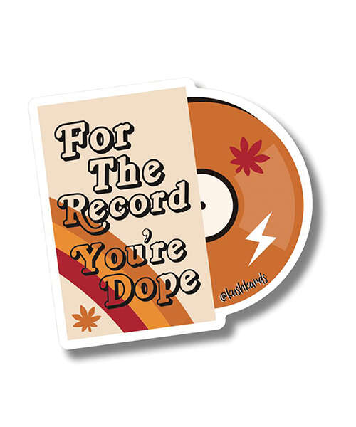 For the Record Sticker - Pack of 3