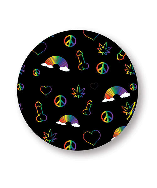 Rainbow Penis Naughty Sticker - Pack of 3