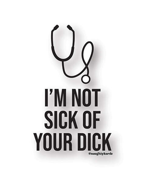 Sick Dick Naughty Sticker - Pack of 3
