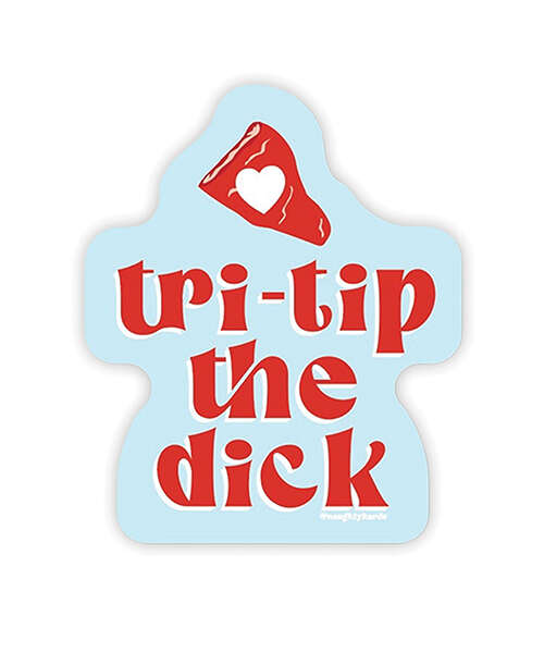 Tri-Trip Naughty Sticker - Pack of 3
