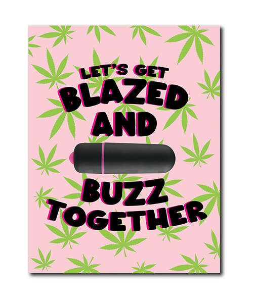 420 Foreplay Blazed Greeting Card w/Rock Candy Vibrator & Fresh Vibes Towelettes