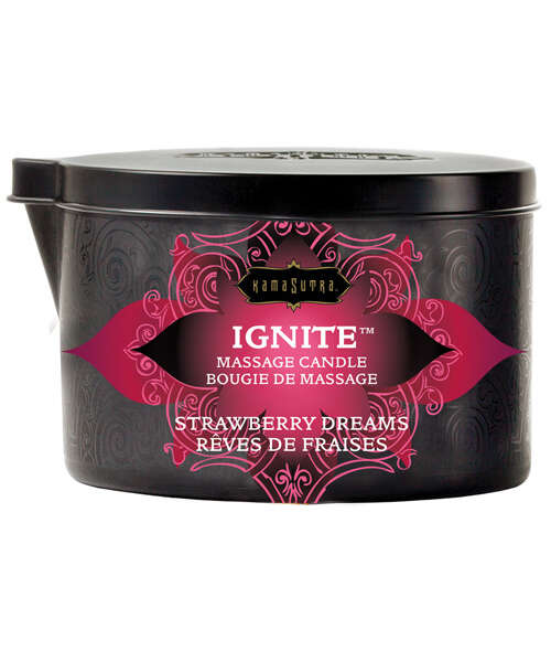 Kama Sutra Ignite Massage Soy Candle - Strawberry Dreams