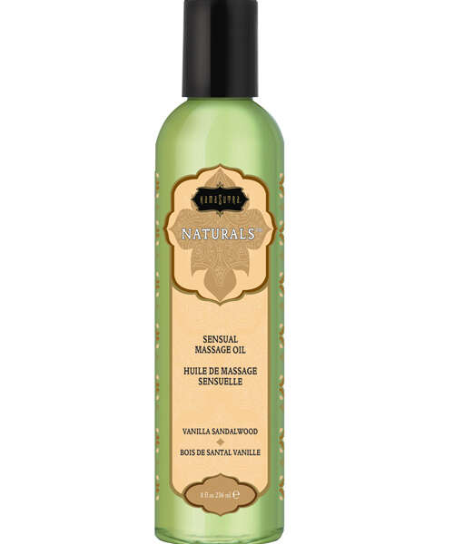 Kama Sutra Naturals Massage Oil - 8 oz Vanilla Sandlewood