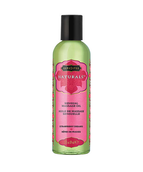 Kama Sutra Naturals Massage Oil - 2 oz Strawberry Dreams
