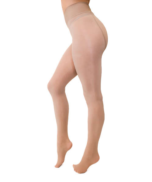 Kix'ies Strong & Silky Nude Tights - Nude S/M