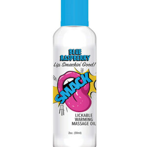 Smack Warming Massage Oil - 2 oz Blue Raspberry