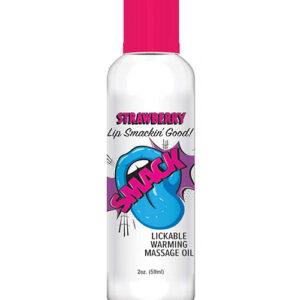 Smack Warming Massage Oil - 2 oz Strawberry