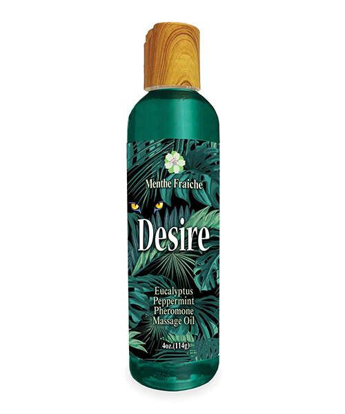 Desire Pheromone Massage Oil - 4 oz Eucalyptus/Peppermint