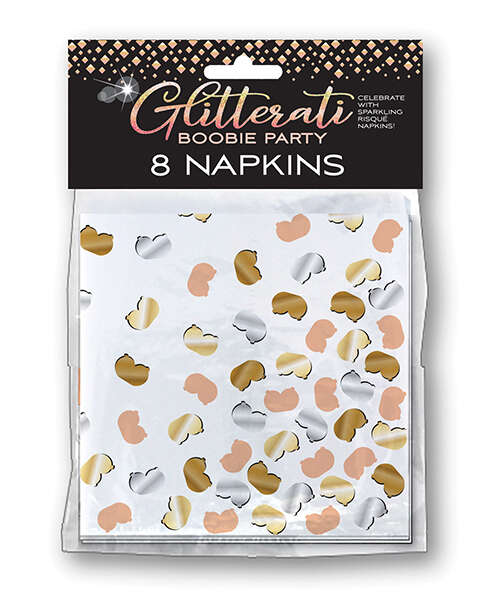 Glitterati Boobie Party Napkins - Pack of 8