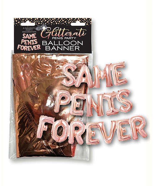 Glitterati Same Penis Forever Balloon Banner