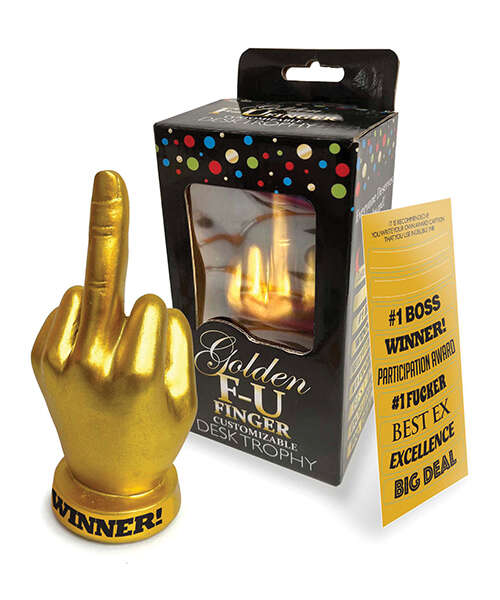 Golden F-U Finger Trophy