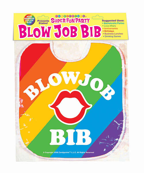 Blow Job Bib - Rainbow