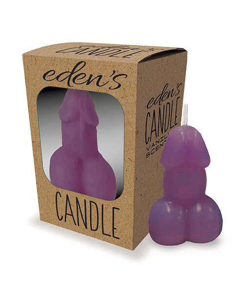 Eden's Penis Candle - Purple - Vanilla