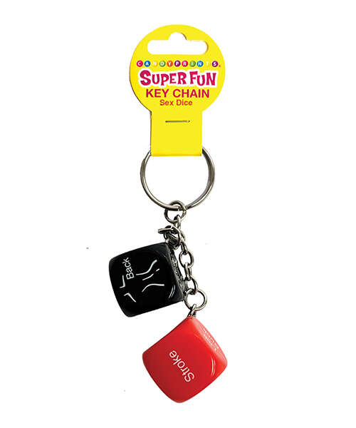 Super Fun Sex Dice Key Chain - Multi Color