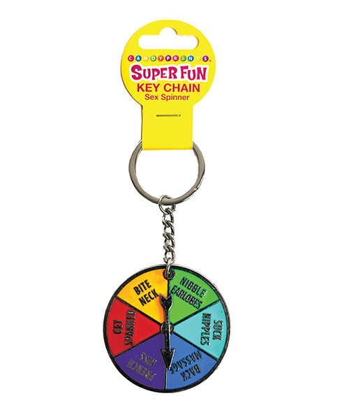 Super Fun Sex Spinner Key Chain - Multi Color
