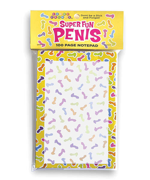 Super Fun Penis Notepad - 100 Sheet Notepad