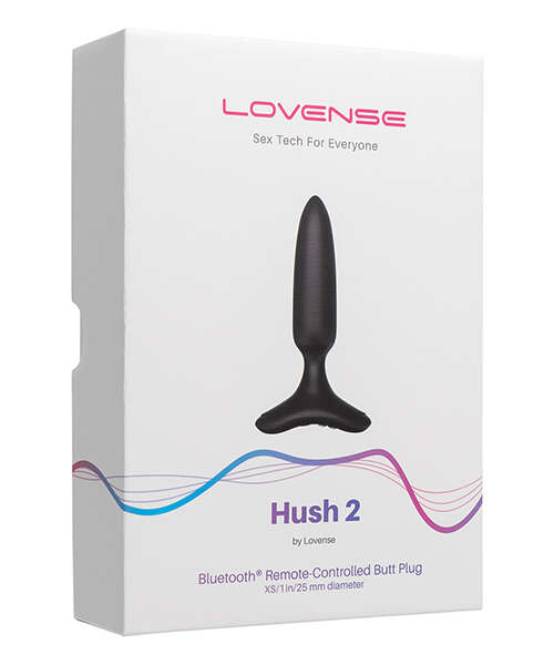 Lovense Hush 2 1" Butt Plug - Black