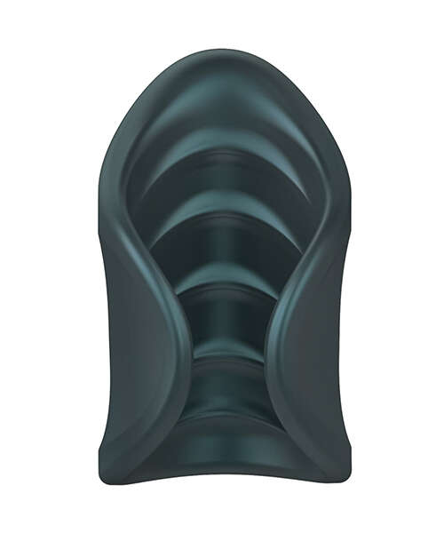 Manwan Starter Travel Vibrating Masturbator - Pine Grey
