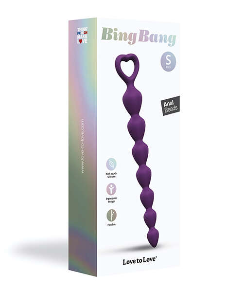 Love to Love Bing Bang Anal Beads - Violet Small