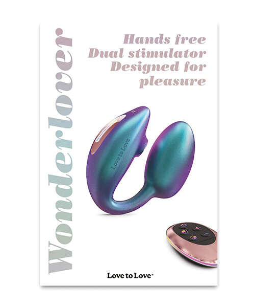 Love to Love Wonderlover Dual Stimulator - Iridescent Turquoise