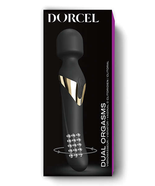 Dorcel Dual Orgasms Wand - Black/Gold