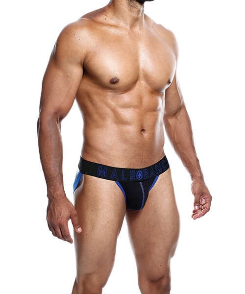 Male Basics Neon Jockstrap Royal MD