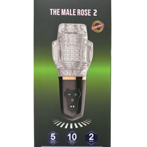 The Male Rose 2 Sucking & Vibrating Blow Job Sucker - Black