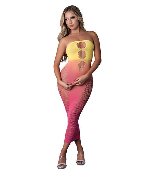 Seamless Sleeveless Gown - Sunset Ombre O/S