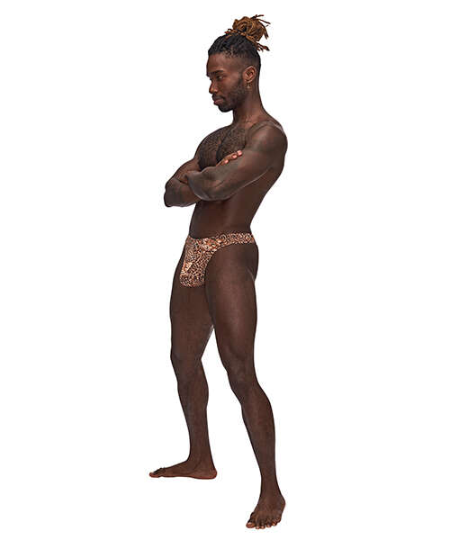 Male Power Wonder Thong Animal Print S/M