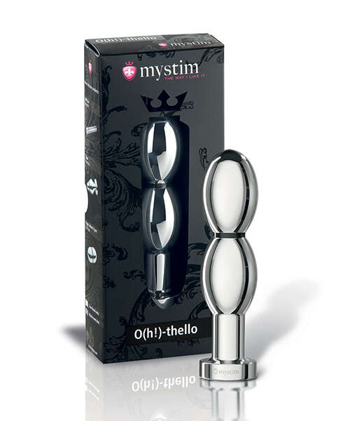 Mystim O(h!)-thello e-Stim Oval Aluminum Dildo
