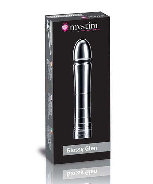 Mystim Glossy Glen e-Stim Aluminum Dildo