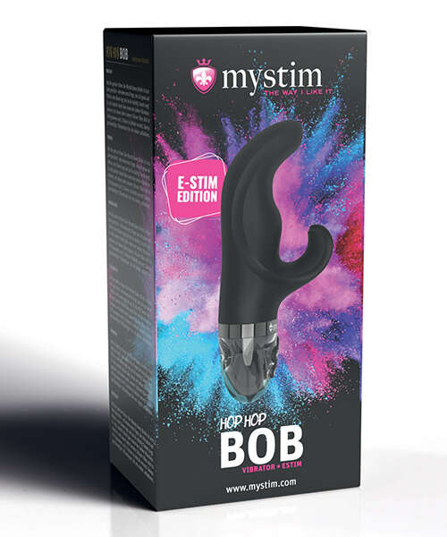 Mystim Hop Hop Bob eStim Vibrator - Black