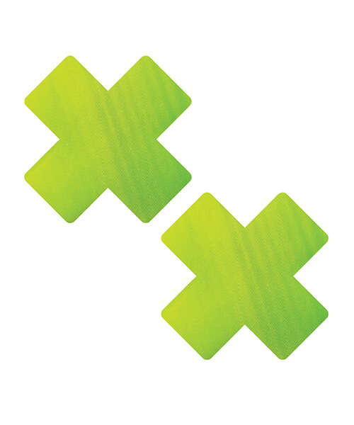 Neva Nude Chameleon Color Changing X Factor Pasties - Green/Yellow