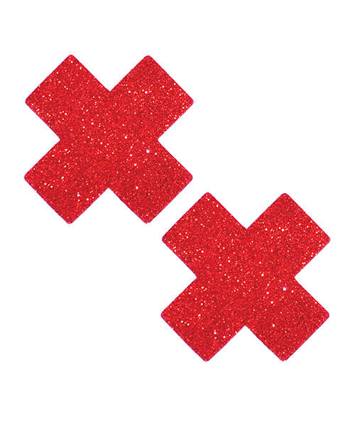 Neva Nude Ravish Me Glitter X Factor Pasties - Red O/S