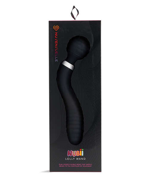 Nu Sensuelle Lolly Double-Ended Flexible Nubii Wand - Black