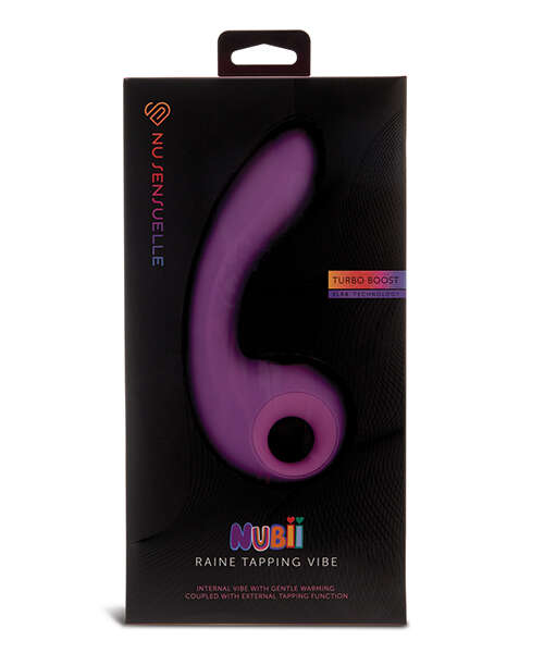 Nu Sensuelle Raine Nubii Tapping Vibe w/Turbo Boost & Warming - Purple
