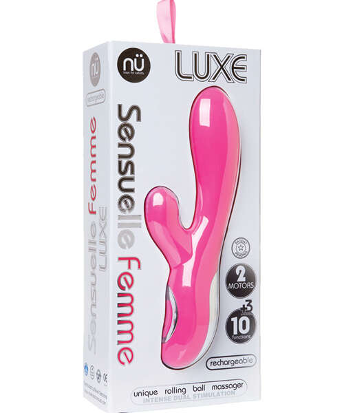 Nu Sensuelle Femme Luxe 10 Fun Rabbit Massager - Pink