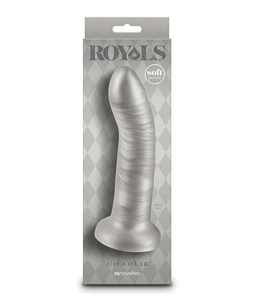 Royals 7" Charlie Curved Dildo - Metallic Champagne